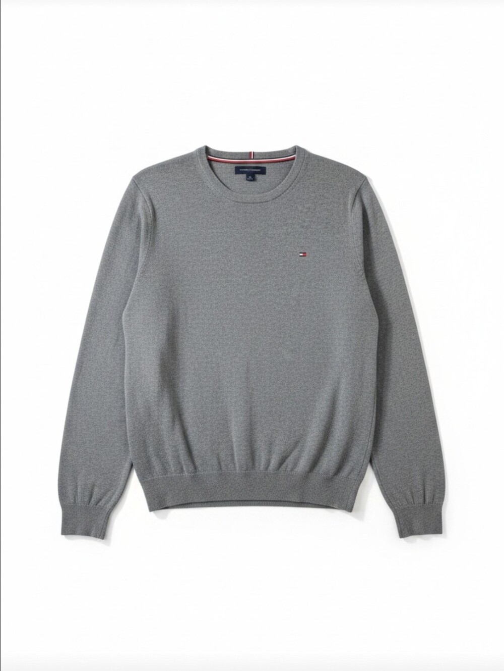 Tommy Hilfiger Men’s Gray Lightweight Knit Crewneck Sweater Size Large